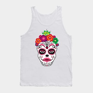 floral sugar skull Tank Top